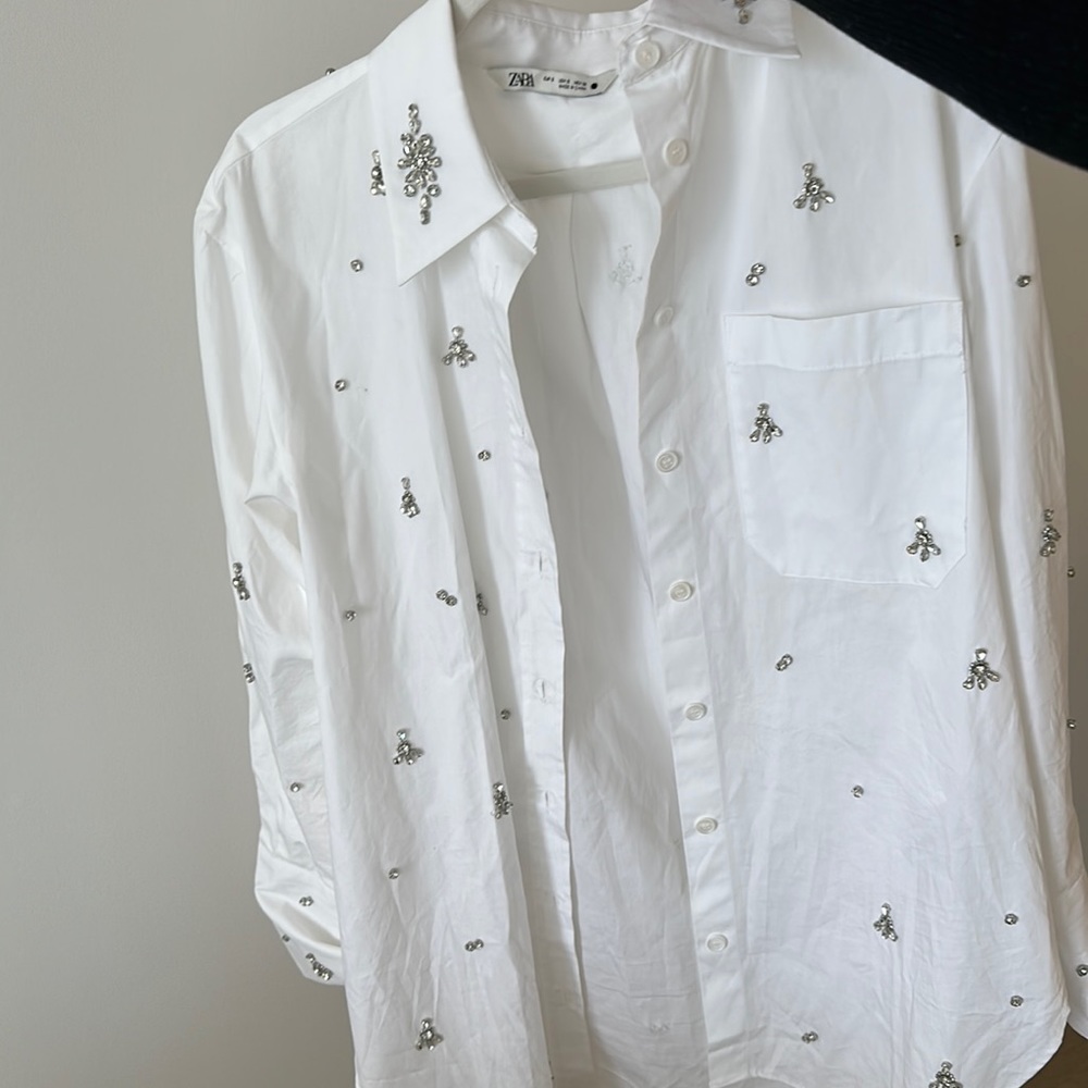 Zara Jewel Embellished Top